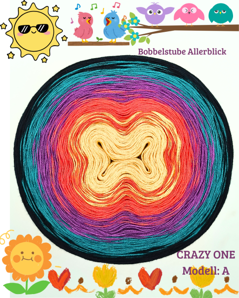 Bobbel des Monats April 2026 " CRAZY ONE " 5 Farben